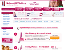 Tablet Screenshot of nejlevnejsivibratory.cz